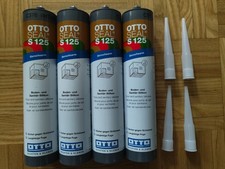 Otto Seal S125 - C376 Anthrazit - Sanitärsilikon - 4 Kartuschen