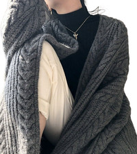 Neu Damen Lange Strickjacke Mantel Strickpullover Grobstrick Langarm Cardigan