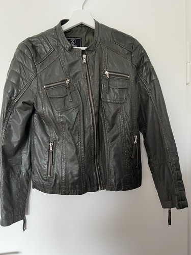 Lederjacke dunkelgrau größe - lederjacke,
