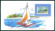 COLLECTOR CARD 1981 SCHIFFFAHRT SCHIFFE SEGELSCHIFF TRIMARAN SHIP GREANDA