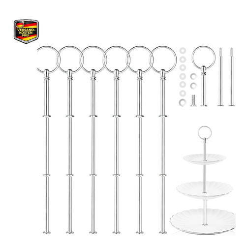 Metallstangen etagere silber - etagere, 6