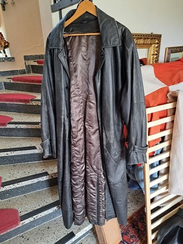 Schwarzer ledermantel 56 - ledermantel,