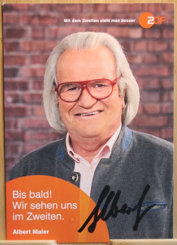 Albert maier orig autogramm - albert,