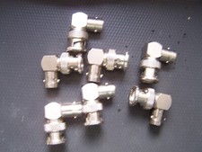 sechs BNC Winkeladapter 75 Ohm Impedanz