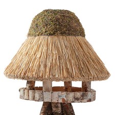 Vogelhaus reetdach 75cm - vogelhaus,