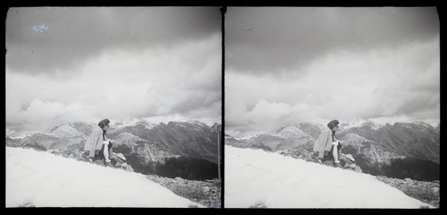 Bergblick frau c1950 - bergblick,