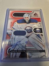 UD 22/23 SP GU Red Jersey Auto Ukko-Pekka Luukkonen Buffalo Sabres/149 #70