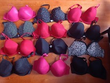 BH Set Paket 90 C schwarz pink