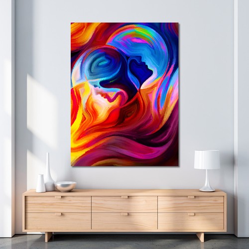 Acrylglas wandbild two - acrylglas, face