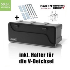 Deichselbox Daken Blackit L 750x300x355mm Werkzeugkasten Anhänger Staukiste Box