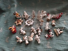Konvolut Weihnachtsfiguren verschiedene alt Holz von Oma