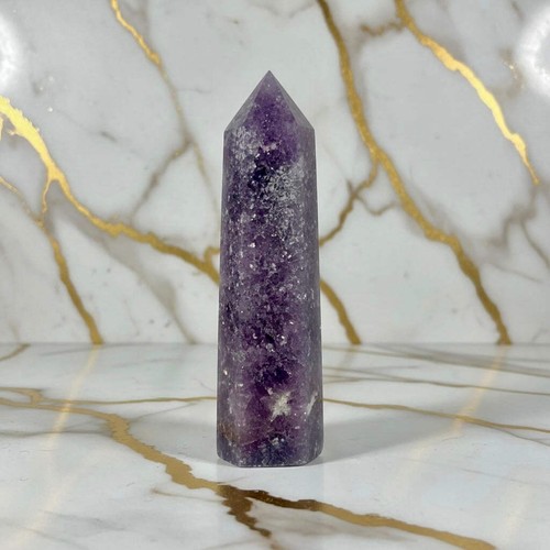 Lepidolith obelisk 9cm - lepidolith,