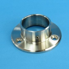 Edelstahl Boden Flansch geschliffen Rohr Halter Anker Wandanker Wandflansch