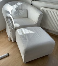 IKEA Sessel (Lofallet) mit Hocker In Beige Gebraucht Guter Zustand