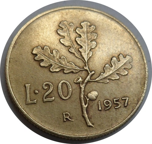 Italien lire 1957 - italien, 20