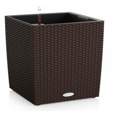 Lechuza CUBE Cottage 40 mokka All-in-One Set | 15385 Pflanztrog 