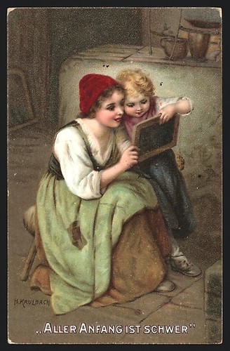 Künstler hermann kaulbach - künstler-ak,