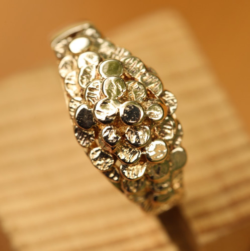 Massiver gelbgold ring - massiver,