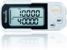 Genauer 3D Schrittzähler Pedometer Fitness Tracker mit Clip Gurt ohne app und...