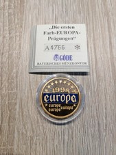 GÖDE ""Die ersten Farb-Europa-Prägungen" PP- 1998 vergoldet - Raub der Europa