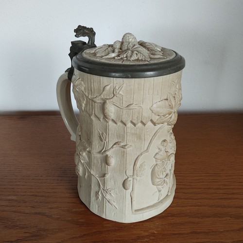 Antiker bierkrug relief mit - bierkrug,