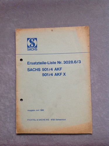 Ersatzteilliste sachs 501 4 - 501, /4