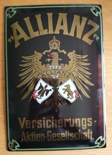 Emailleschild blechschild - emailleschild,,