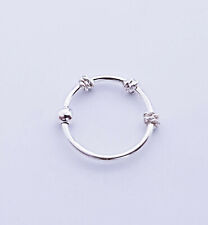 925 Echt Silber 18K Vergoldet Kugel Nasenpiercing Nasenring Gold Piercing Ring 