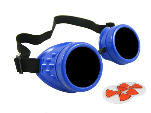 Königsblaue cyberbrille - königsblaue,