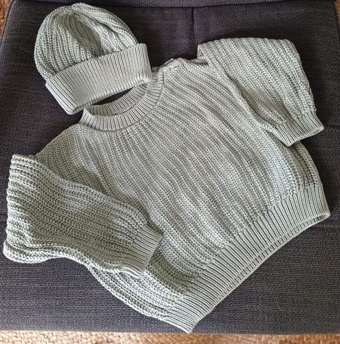 Baby set pullover mütze - baby, pullover+mütze