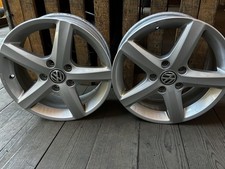 2xAlufelge 16 Zoll 6.0" 5x112 48ET Glanz Silber 5G0071496 VW Golf Vii Rim Wheel
