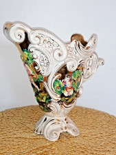 Capodimonte Italy Vase Krug Engel 24 cm Vintage art