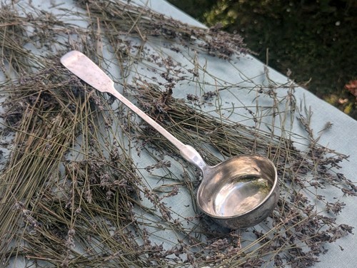 Große suppenkelle 800 silber - suppenkelle,