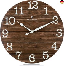 Lafocuse Rustikal Wanduhr Holz