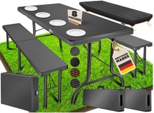 KESSER® Bierzeltgarnitur Set klappbar Festzelt Garnitur Biertisch + 2x Bierbank 