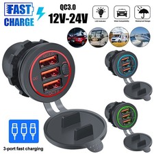 3 Port USB Steckdose PD & Dual