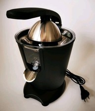 Princess Black Steel Orangensaft-Presse mit Hebelarm 160 Watt Antirutsch Füssen