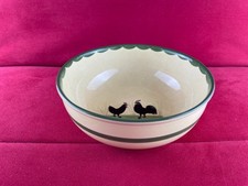 Zeller Keramik - Hahn und Henne - Große Runde Schüssel 22 cm