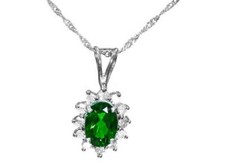 Collier 1,14 kt Chromdiopsid &