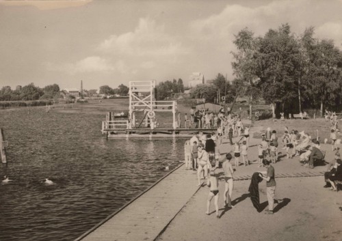 Anklam flußbad echtfoto - anklam,