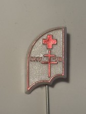 ? Vintage Plastik Pin Anstecknadel CKV 1978 Rotes Kreuz Jugoslawien schön ~4cm