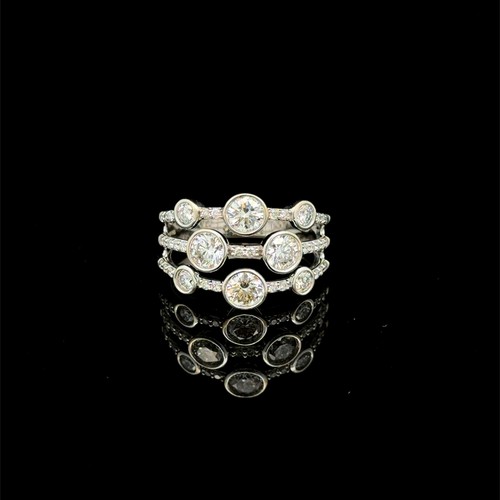 Cluster ring weißgold - cluster-ring,