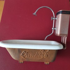 Prof. Junkers Buderus Hirzenhain Badewanne Miniatur Metall alt Sammlerstück