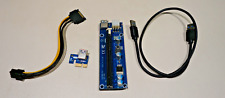PCI-E Express 1x auf 16x Extender Riser Card Adapter mit SATA Stromkabel