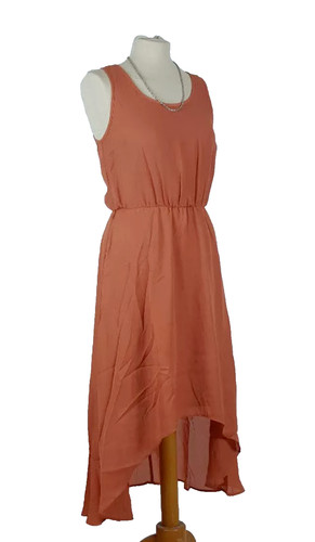 Chiffon sommer kleid teracotta - chiffon,