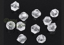 100 Stück Klare facettierte