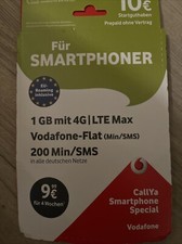 Vodafone Prepaid Simkarte mit 10,-€ Guthaben