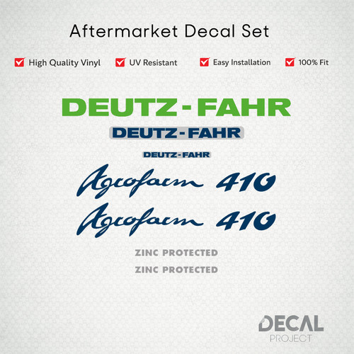Deutz fahr agrofarm - 410, decal