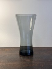 SF WMF Wilhelm Wagenfeld 24,5 cm hohe Vase turmalin Glas mid century