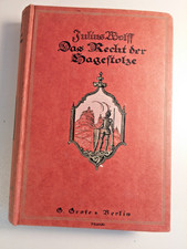 Julius Wolff: Das Recht der